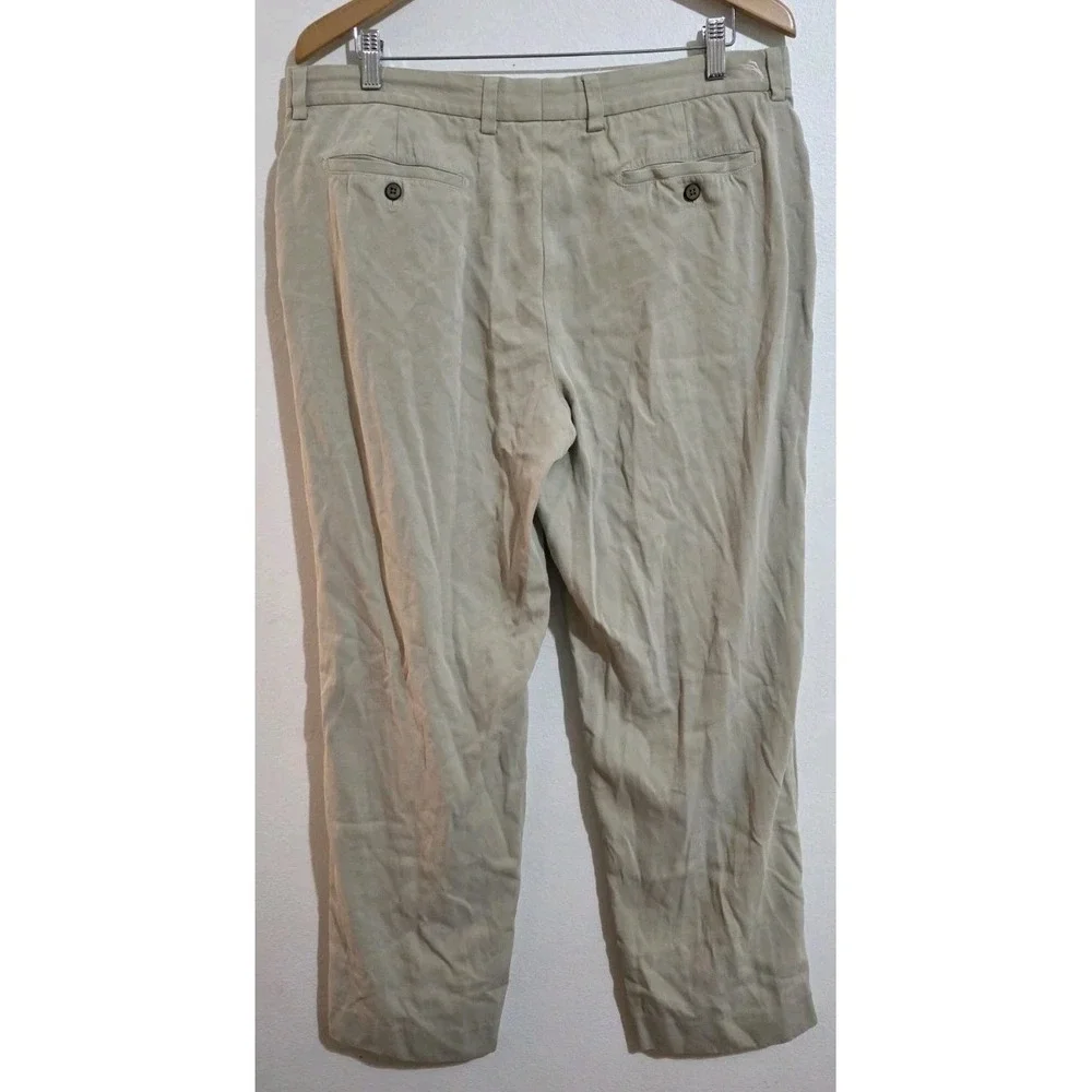 Tommy Bahama Silk Men's Pants 36x32 Beach Casual Khaki Slacks Trousers‎ - Picture 3 of 6